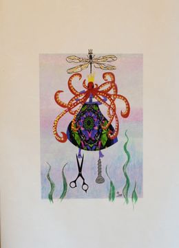 Peinture, Queen Wearing an Octopus Crown, Kim Soo Young