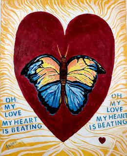 Gemälde, Big heart, Anand Manchiraju