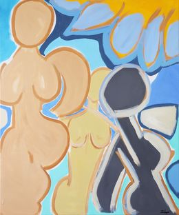 Painting, Naked Under The Sun, Sarah Elqa