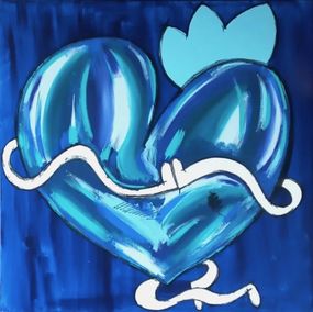 Gemälde, Koeur de nuances de bleu, M. Koeur