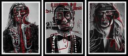 Fotografien, Diane K, Pharrell B&W, Toni Garnn II. Photo intervened by the artists., Hunter & Gatti