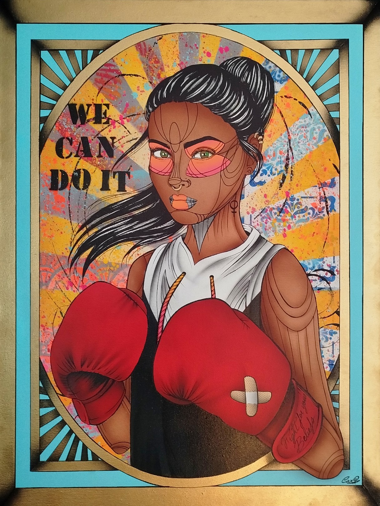 Caro Graffiti, Boxing girl (Sarah Ourahmoune) Caro Graffiti, Boxing girl (Sarah Ourahmoune)