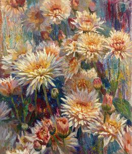 Peinture, Chrysanthemums, Evgeny Chernyakovsky