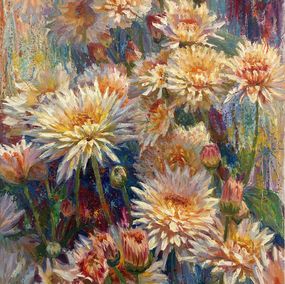 Gemälde, Chrysanthemums, Evgeny Chernyakovsky