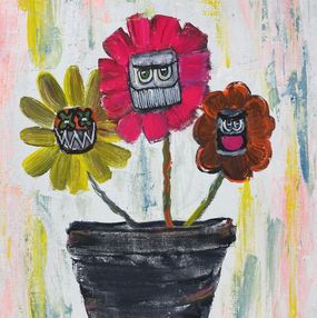 Zeichnungen, Vive les fleurs dans un vase, Seb Paul Michel