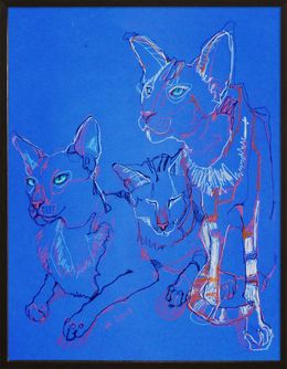 Peinture, Chats, Tatiana Ivchenkova