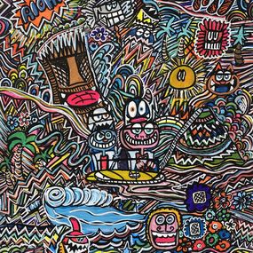 Fine Art Drawings, Vive les fleurs multicolores, Seb Paul Michel