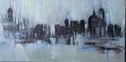 Painting, Mystitown Öl, Lubov Jelev