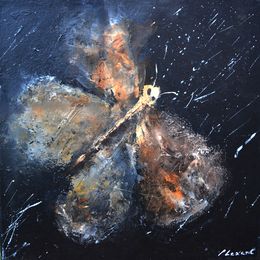 Painting, A night butterfly, Pol Ledent
