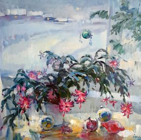 Peinture, Flowers on the windowsill, Kovalenko Ivan