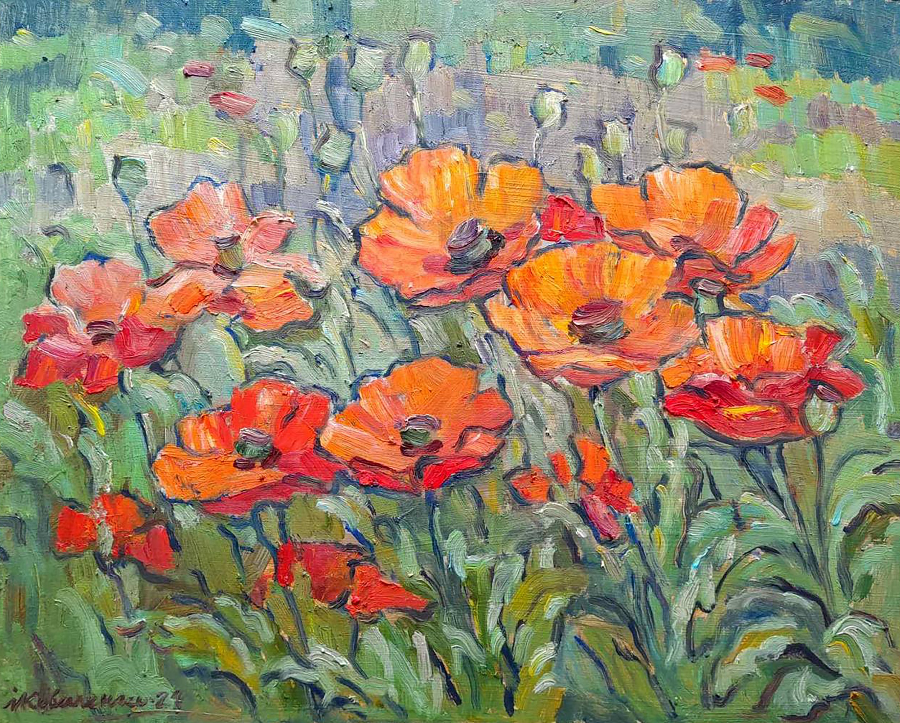 Kovalenko Ivan, Poppies in the field Kovalenko Ivan, Poppies in the field