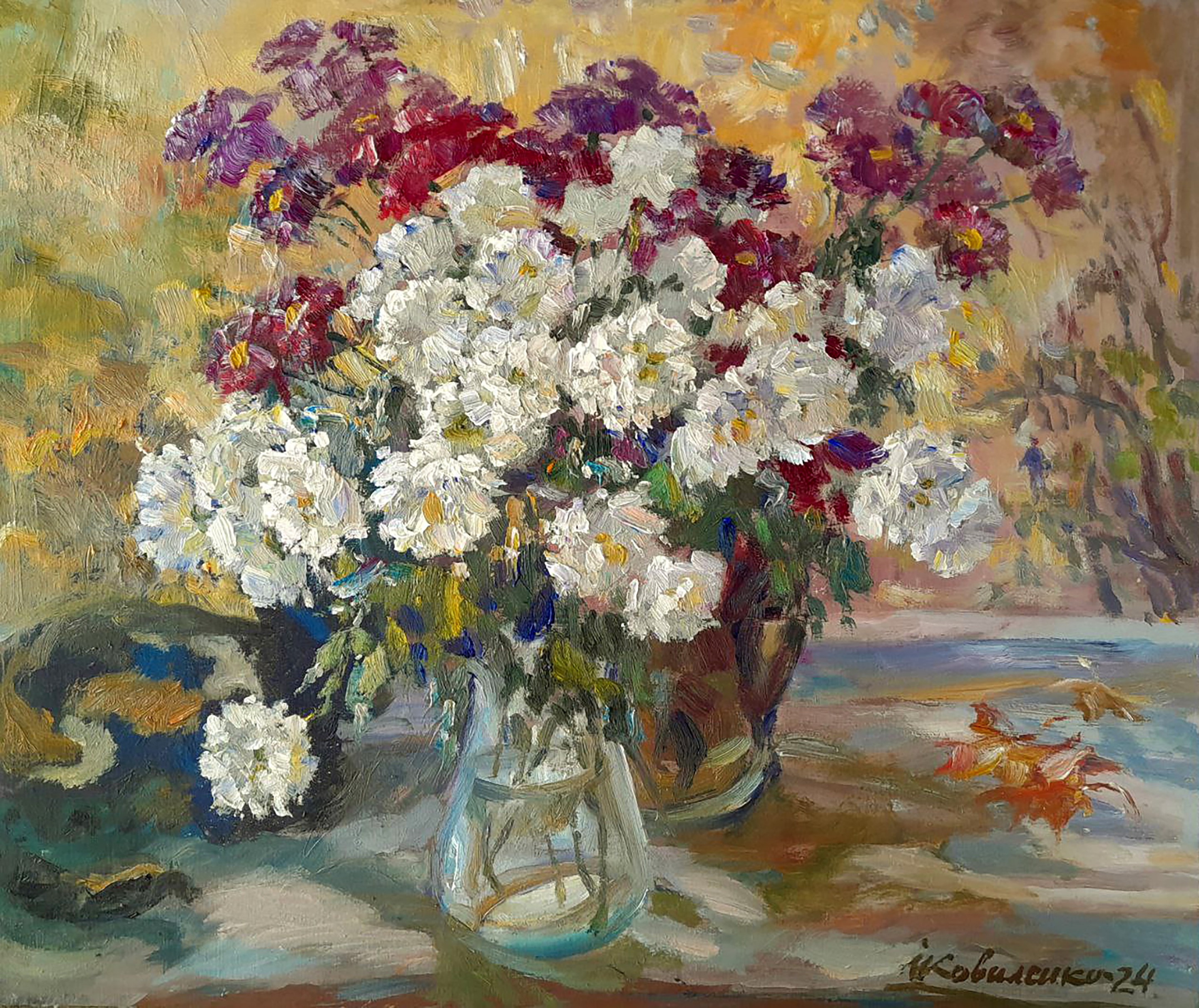 Kovalenko Ivan, A gift of autumn flowers Kovalenko Ivan, A gift of autumn flowers