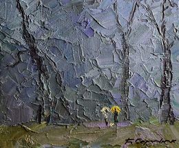 Gemälde, Rainy morning, Boris Serdyuk