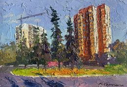 Gemälde, Summer city park, Boris Serdyuk