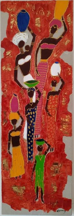 Peinture, Patchwork, Joëlle Darmon