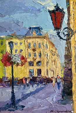 Gemälde, Summer day in the city, Boris Serdyuk