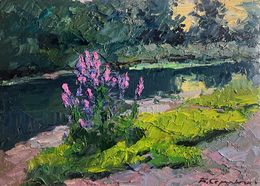 Gemälde, Near the summer river, Boris Serdyuk