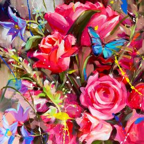 Painting, For the Love of Roses, Yasna Godovanik