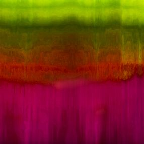 Gemälde, Floating By A Sea Of Poppies In A Green Field diptych, Michel Tabori