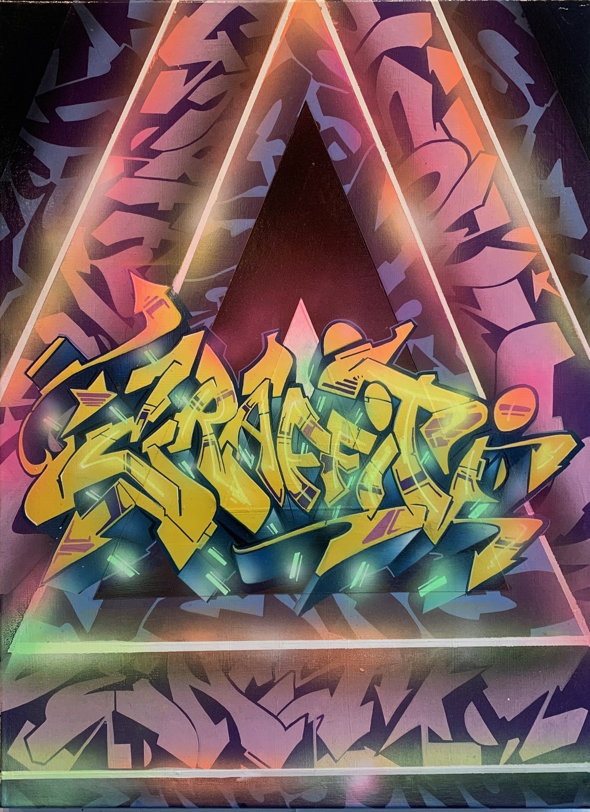Hamed ENCS, Triangle Graffiti Hamed ENCS, Triangle Graffiti