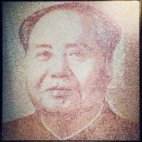 Painting, Portrait de Mao (3), Thierry Michelet