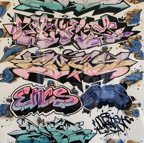 Drucke, Sérigraphie réhaussée, Hamed ENCS