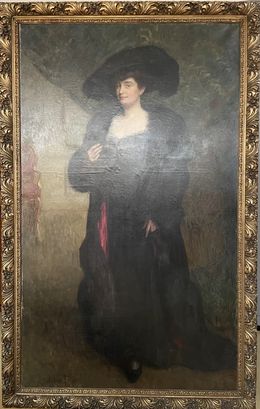 Peinture, Elegant full-length portrait, Viktor Scharf