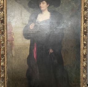 Peinture, Elegant full-length portrait, Viktor Scharf