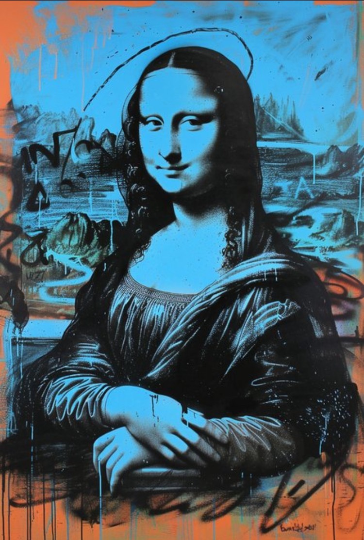 Dine Chanima, Graffiti Timeless Mona Lisa Vision Dine Chanima, Graffiti Timeless Mona Lisa Vision