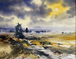 Gemälde, Sur la lande, Claude Carretta
