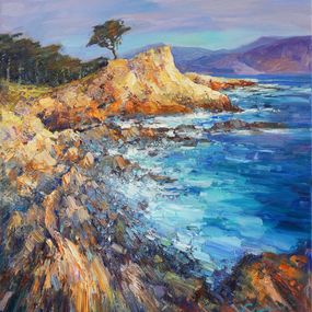 Pintura, Lone cypress, Serhii Cherniakovskyi