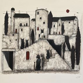 Gemälde, La Ville des Chats, Carmen Carpena
