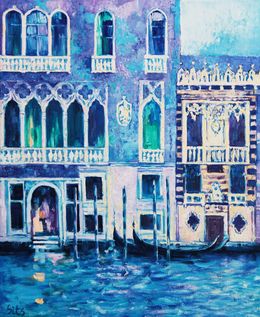Gemälde, Blue Venice. Landscape series., Andrei Sitsko
