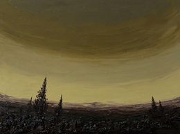 Gemälde, Cloudy landscape, Andriy Klishyn