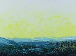 Peinture, Yellow landscape, Andriy Klishyn