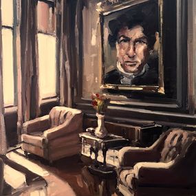 Gemälde, Chez le collectionneur le penseur, Lorann Lacave-ladeuix
