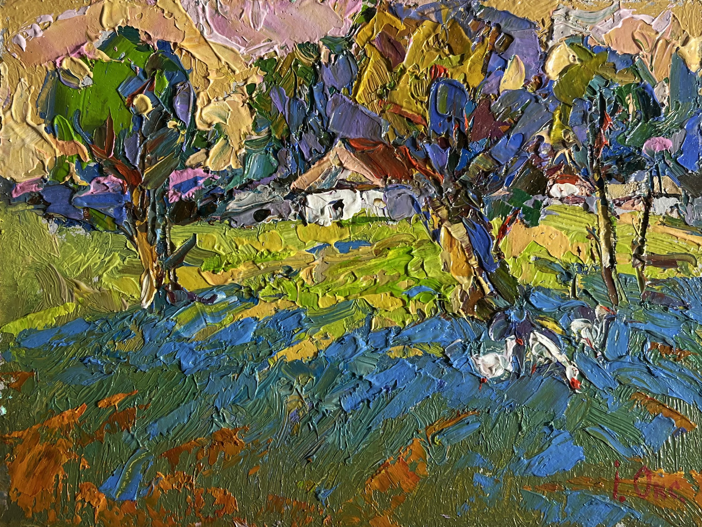 Oksana Ivanyuk, Geese behind the trees Oksana Ivanyuk, Geese behind the trees