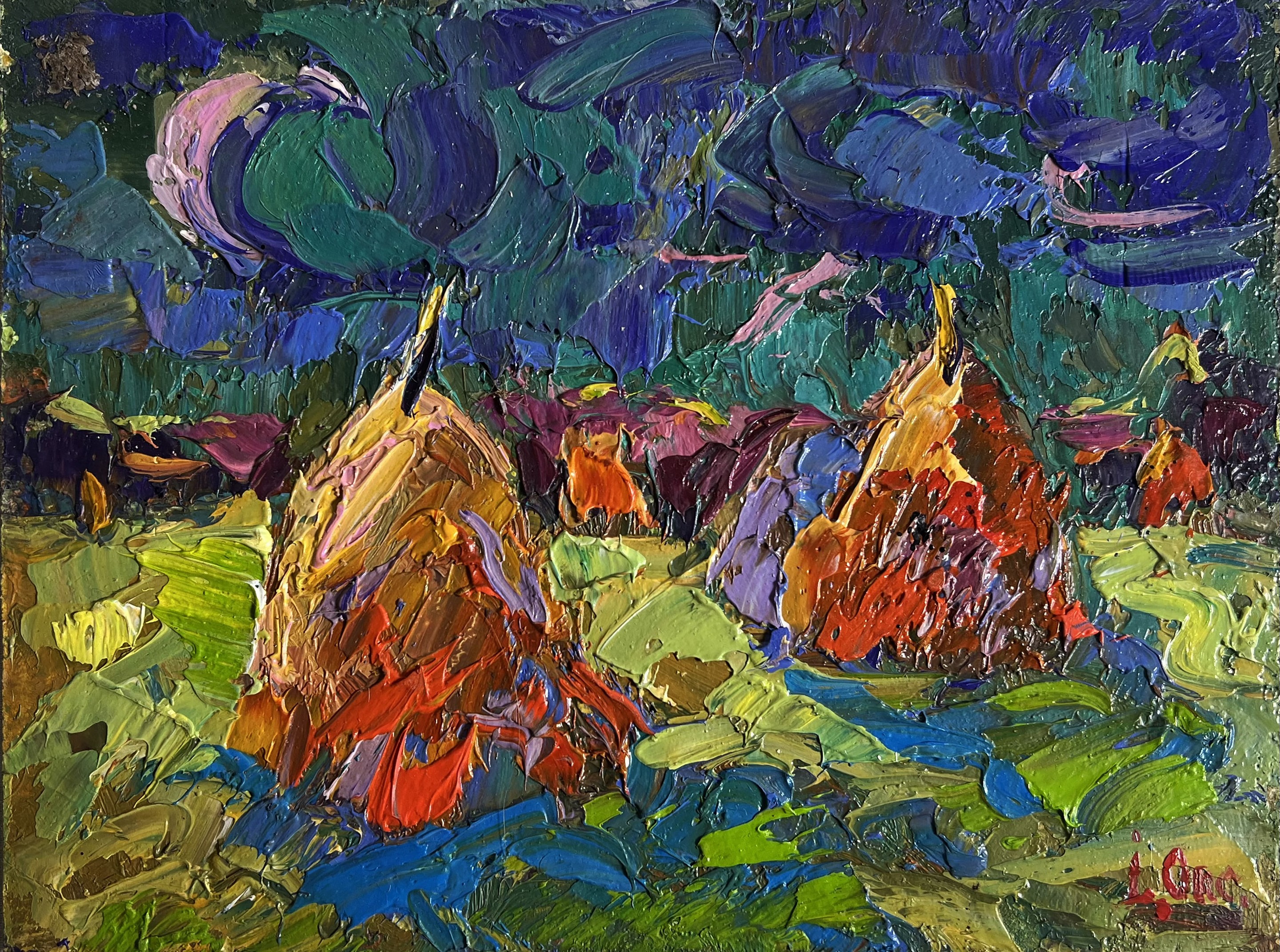 Oksana Ivanyuk, Walking through the evening field Oksana Ivanyuk, Walking through the evening field