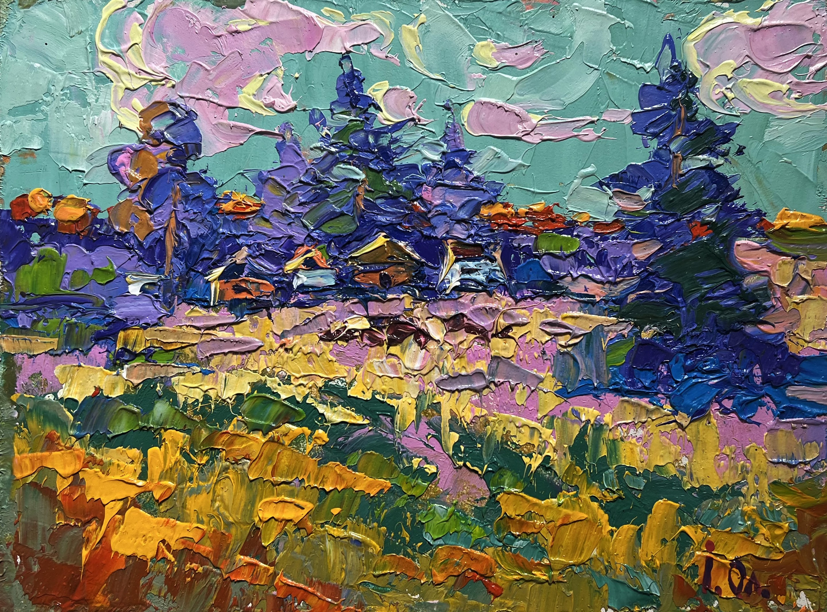 Ivanyuk Oleksiy, Village in the shade of trees Ivanyuk Oleksiy, Village in the shade of trees