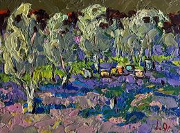 Gemälde, In the shade of the garden, Oksana Ivanyuk
