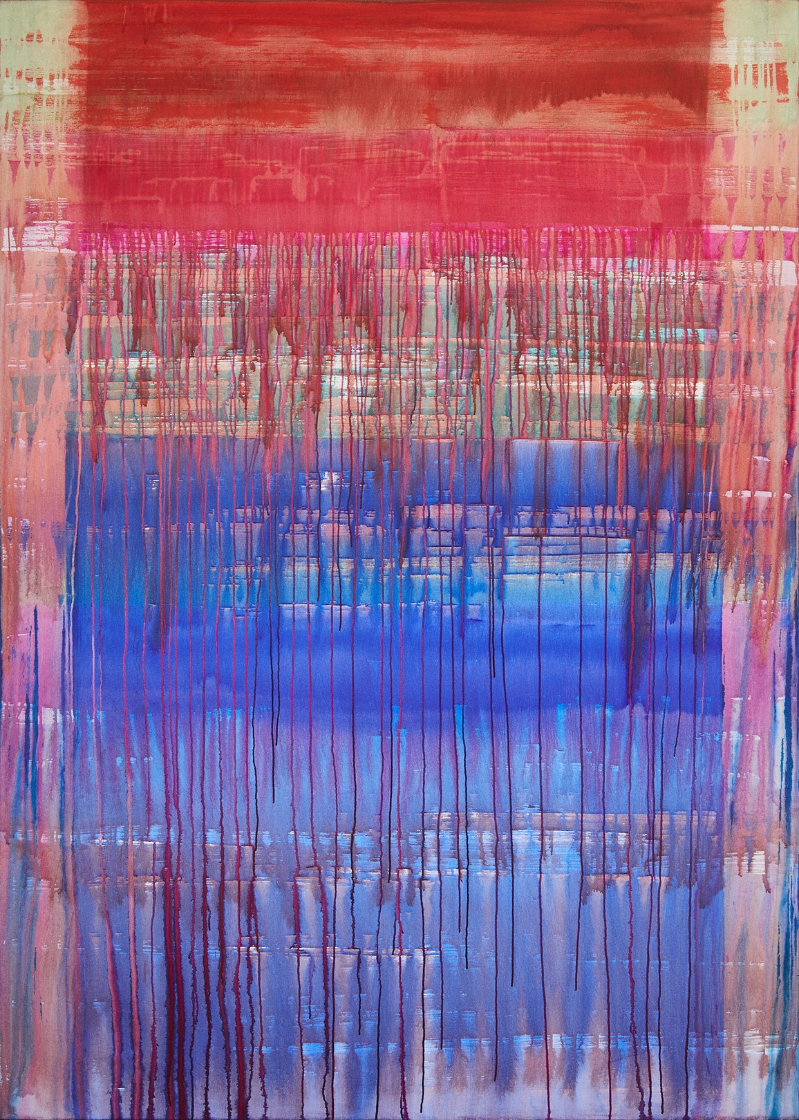 Simon Findlay, Perpetual Motion / Red Over Pink Over Turquoise Over Blue Simon Findlay, Perpetual Motion / Red Over Pink Over Turquoise Over Blue