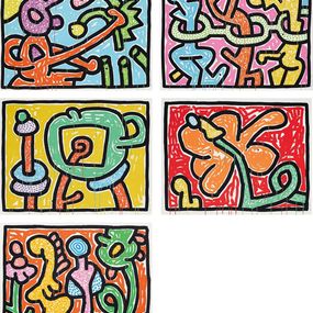 Stampe, Flowers I-V, Keith Haring
