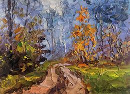 Painting, Road to the autumn forest, Boris Serdyuk