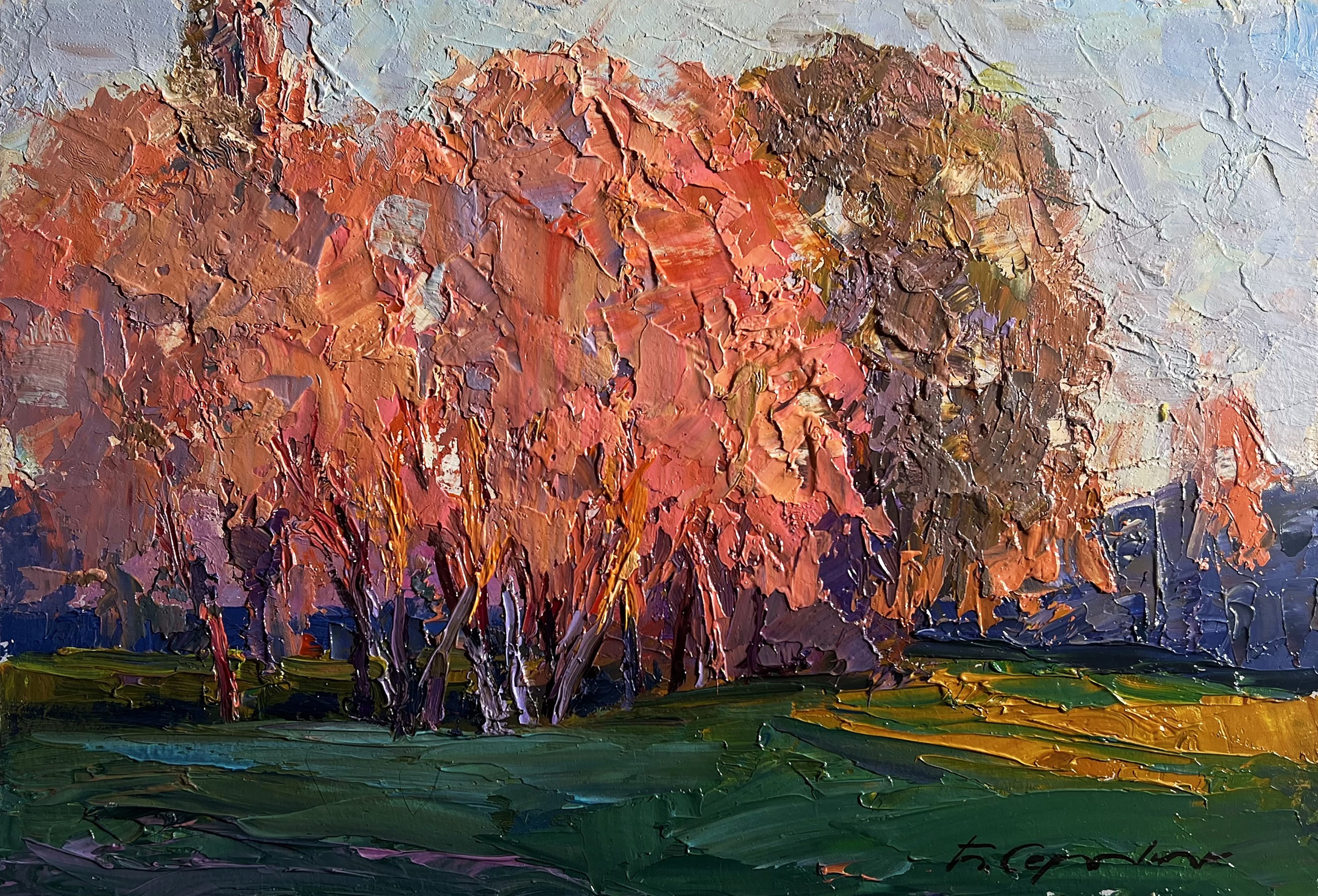 Boris Serdyuk, Autumn evening in the forest Boris Serdyuk, Autumn evening in the forest