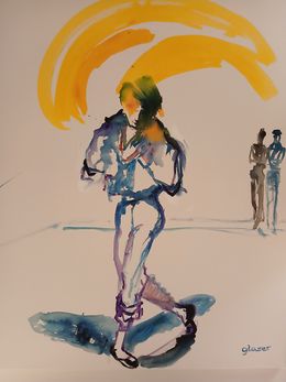 Painting, Noureyev in Purple, Joanna Glazer