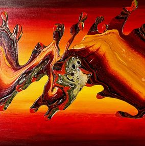 Gemälde, Fiery Dragon, Monica Tangen