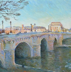 Gemälde, Lepont Neuf à l'ombre - Paris, Patrick Marie