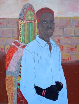 Painting, Reincarnation - 21st Century, Contemporary, Figurative, Portrait, African Artwork, Ayandare Adeniran Ayanmuyiwa