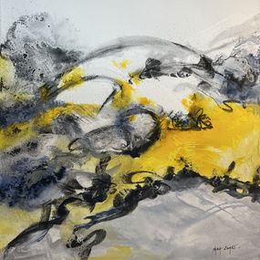 Gemälde, Effusion Jaune, Nadia Zouari