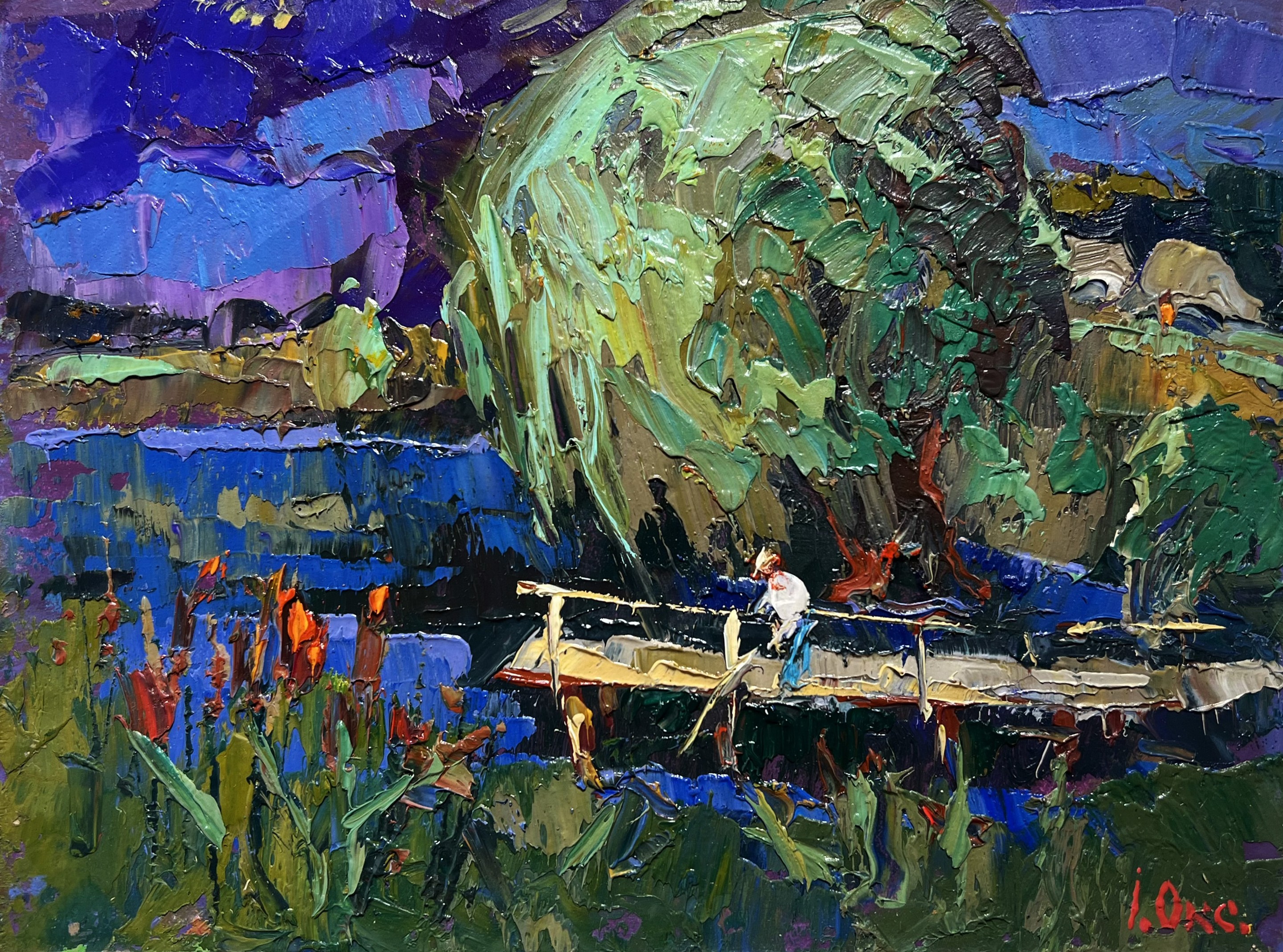 Oksana Ivanyuk, At the night lake Oksana Ivanyuk, At the night lake